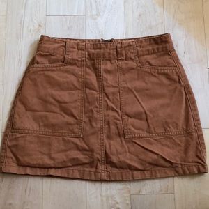 Burnt Orange Forever 21 Skirt